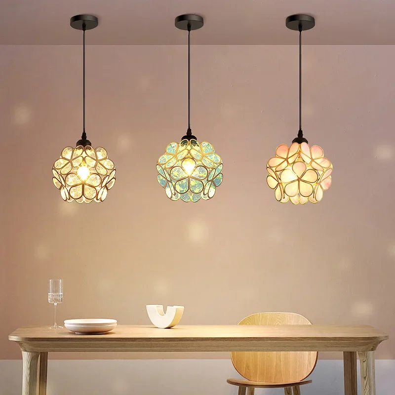 

Nordic Modern Petal Acrylic Pendant Lamp Bedroom Bedside Restaurant Flower Ceiling Light Bathroom Foyer Led Hanging Lighting