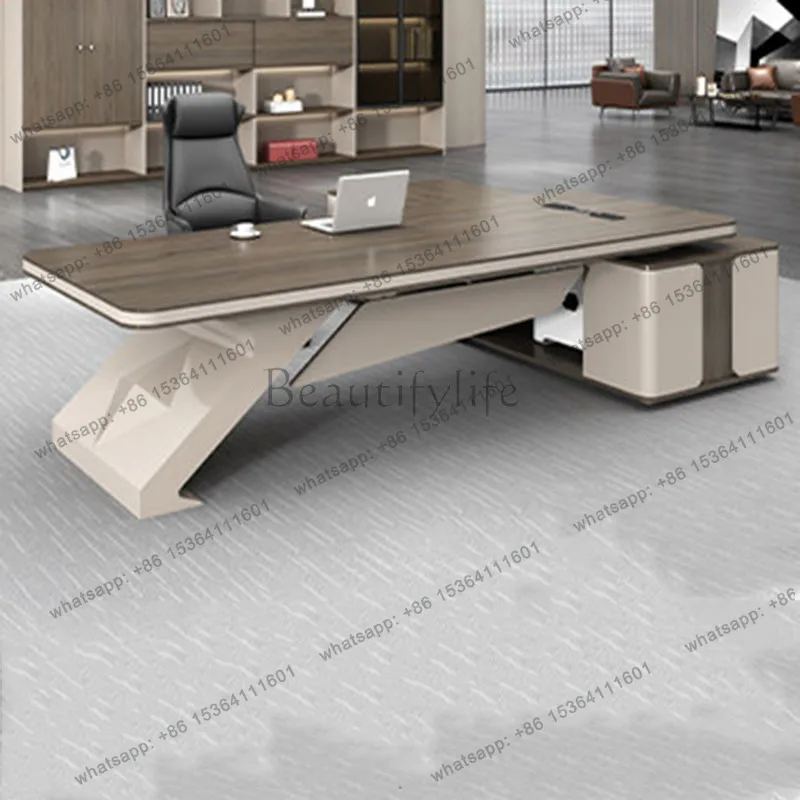 FG large fashion office desk aesthetic Save space accent nordic creative office desk office desk mesa ordenador salon furniture