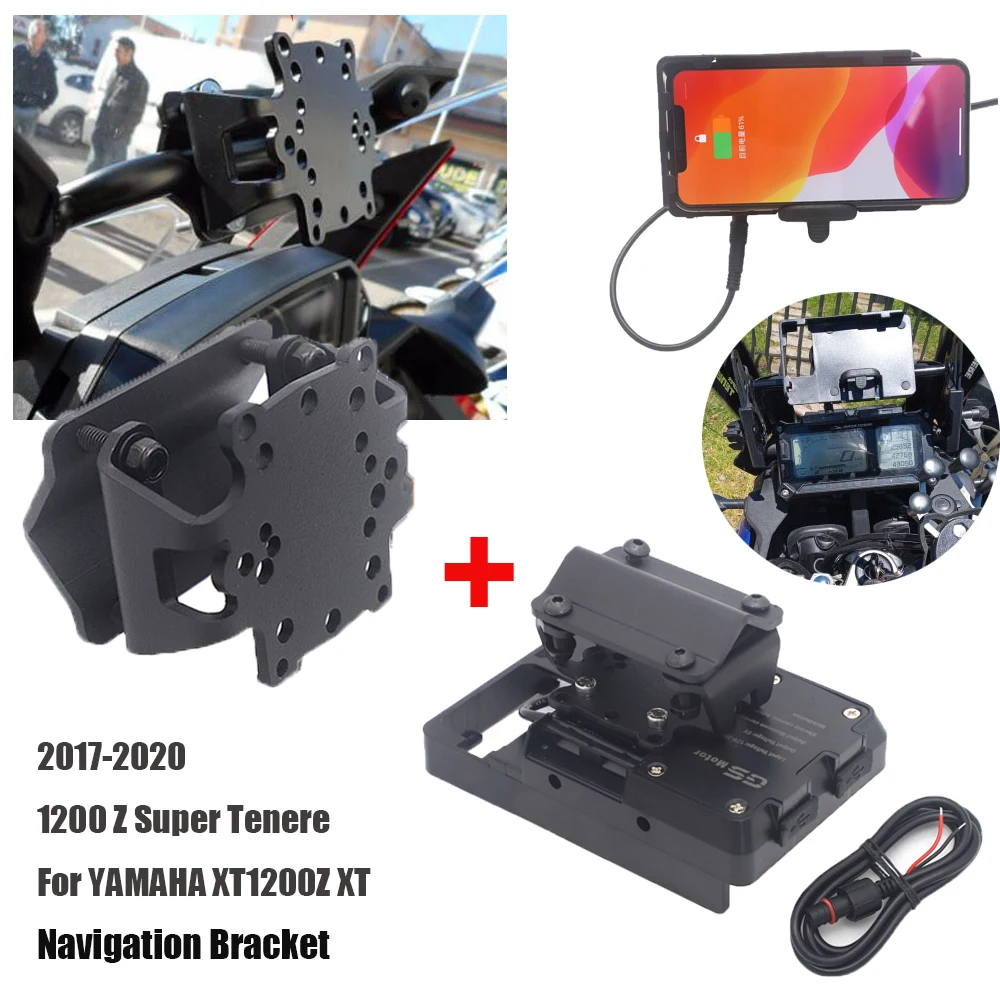 Motorcycle Mobile Phone Wireless Charging Navigation Bracket GPS Smartphone For YAMAHA XT1200Z Super Tenere 2020 2019 2018 2017