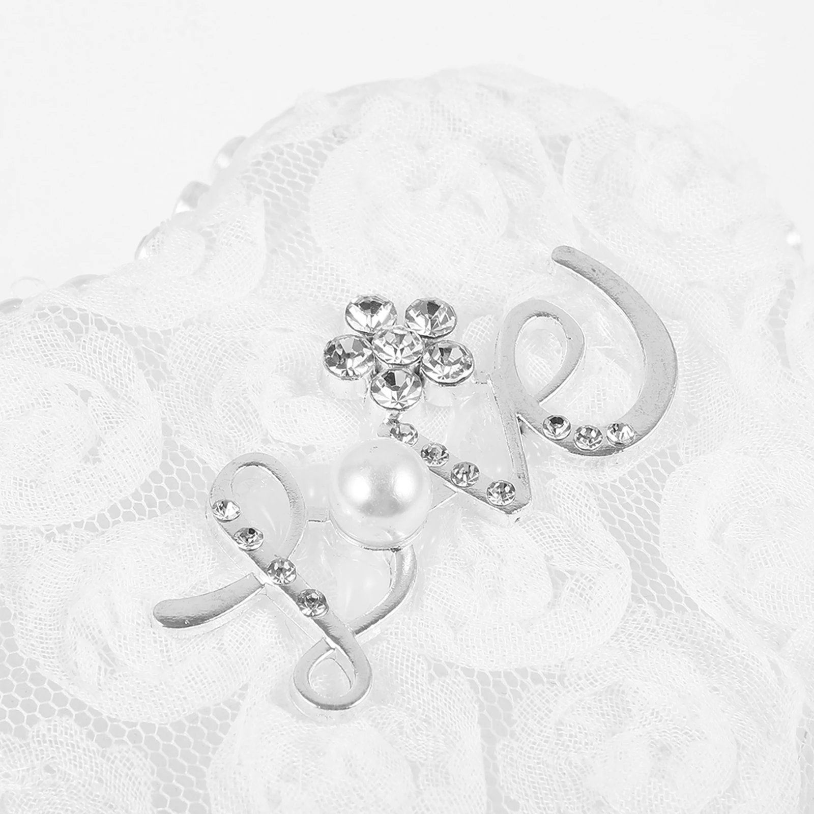 

1pc Heart Shape Box Lace Jewelry Storage Wedding Ring Holder For Ceremony Decoration Wedding Decoration Valentine'S Day Gift