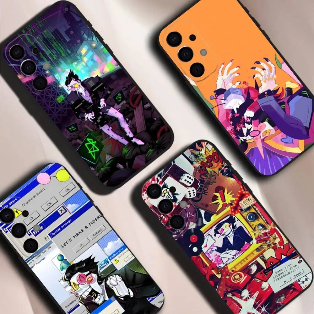 D-DeltaruneS S-Spamton Angel Shockproof Phone Case For Samsung S26,S25,S24,S21,S22,S23,S30,Ultra,S20,Plus,Fe,Lite,5G Black Cover