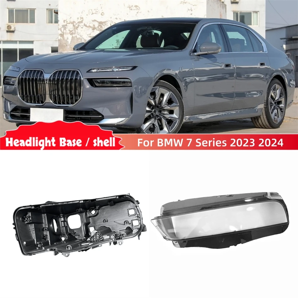 For BMW 7 Series 2023 2024 G70 automotive parts and accessories Car Base Head Lamp Shell Headlamp Back Housing Front Lamp Glass