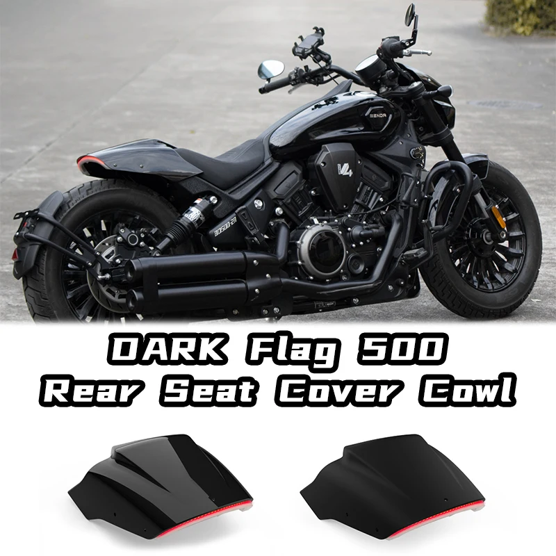 

Motorcycle Accessories Rear Seat Fairing Cover Rear Pillion Passenger Rear Tail Cowl Seat Back Cover for BENDA Dark Flag 500