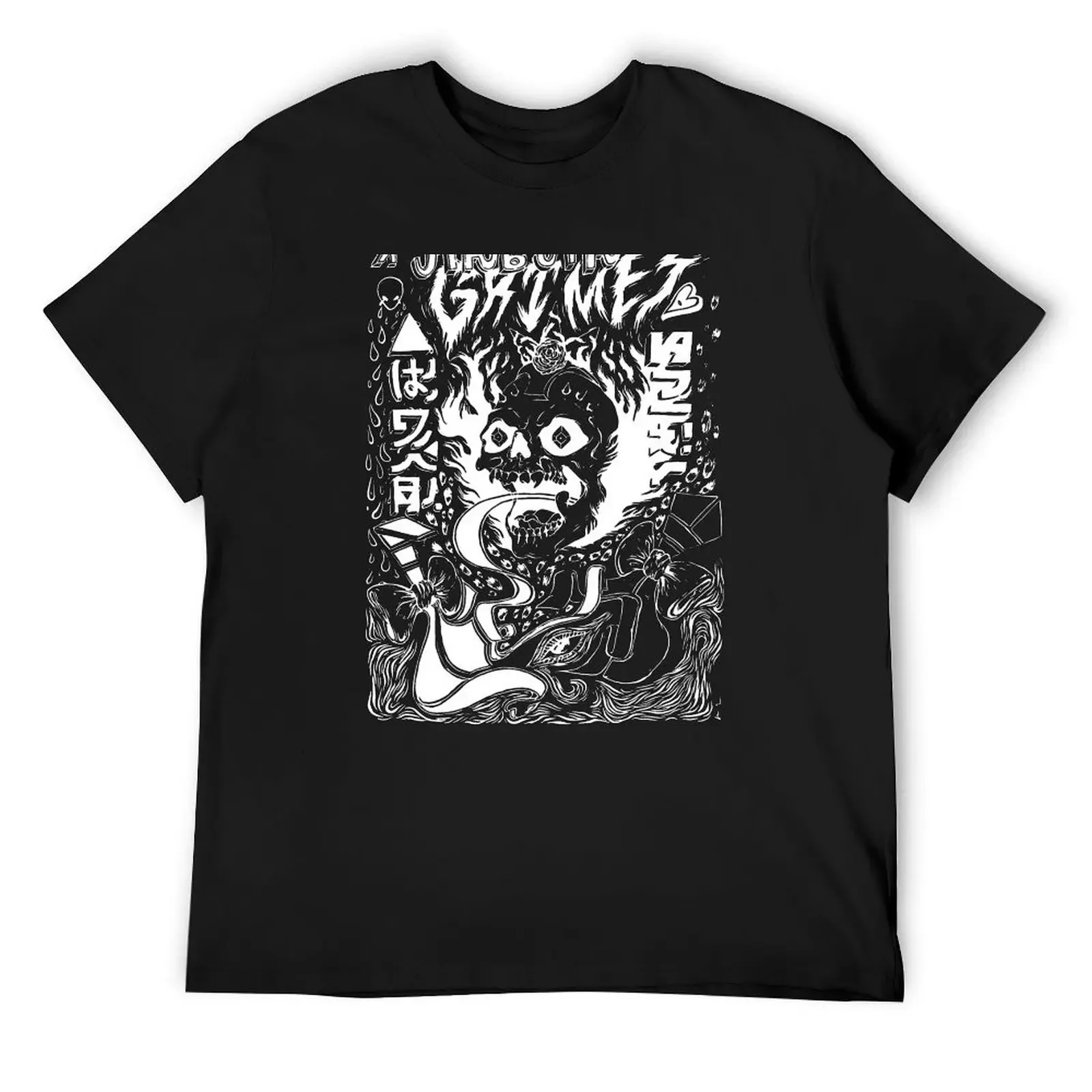

Grimes Visions Inverted Occult T-Shirt man clothes vintage graphic tee plain mens graphic t-shirts anime