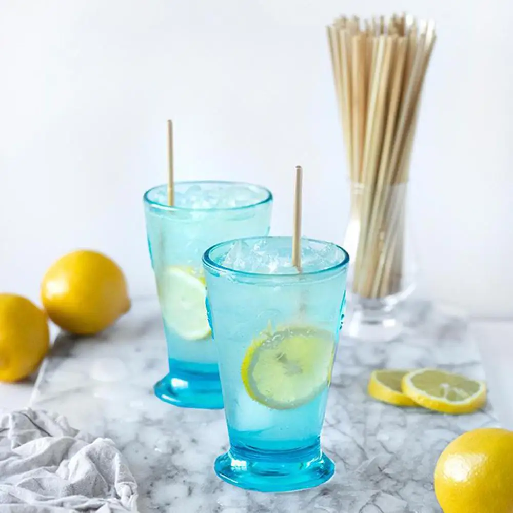 Drinkware Portable /pack Drinking Straws Kitchen Tools And Gadgets Wheat Straw Disposable 20cm Cocktail Straws Eco-friendly