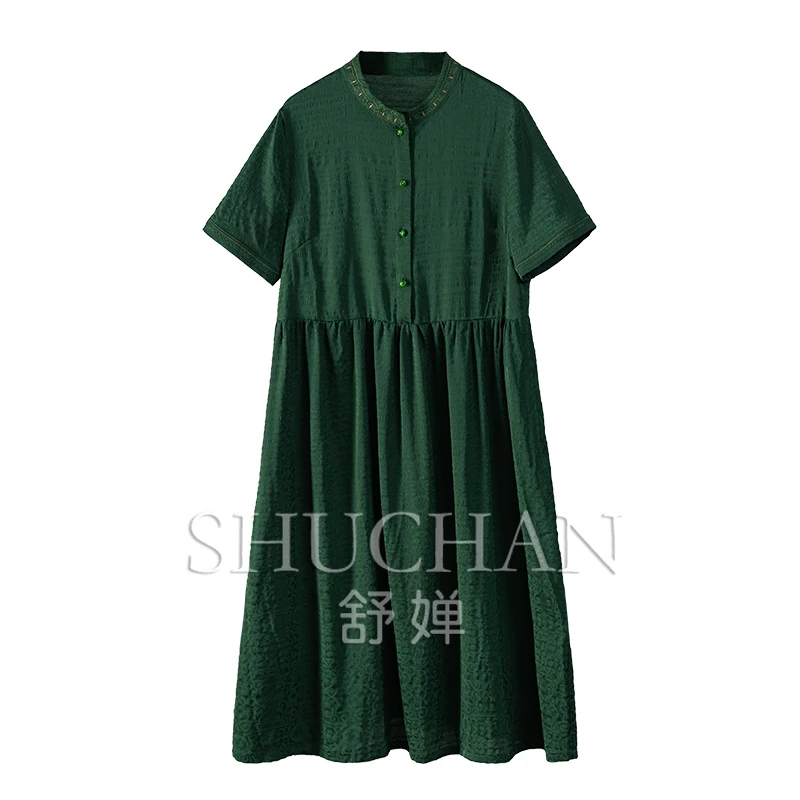 

Jacquard New 2024 Vestidos De Mujer Summer Dress Women Embroidery Polyester Long Dresses for Women