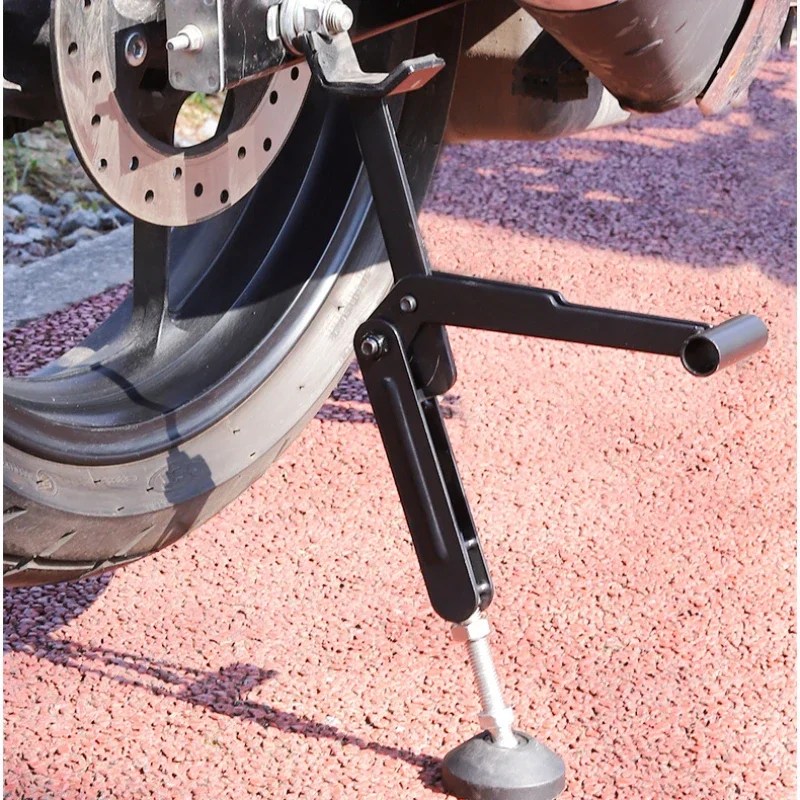 

Motorcycle Stand Labor Saving Foldable Wheel Chain Cleaning Maintenance Stand Portable Motorcycle Lift Stand Jack Replacement