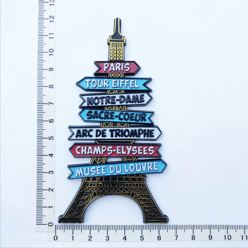Paris Frankreich Tourist Souvenir Kühlschrankmagnete Eiffelturm Französische magnetische Aufkleber Annecy Dekoration auf dem Kühlschrank Reisegeschenke – Detail 19