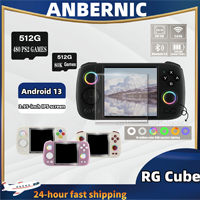 ANBERNIC RG Cube Retro Handheld Game Console video game consoles Android 13 T820 RGB Joystick 5200mAh Consoles PS2 Birthday Gift