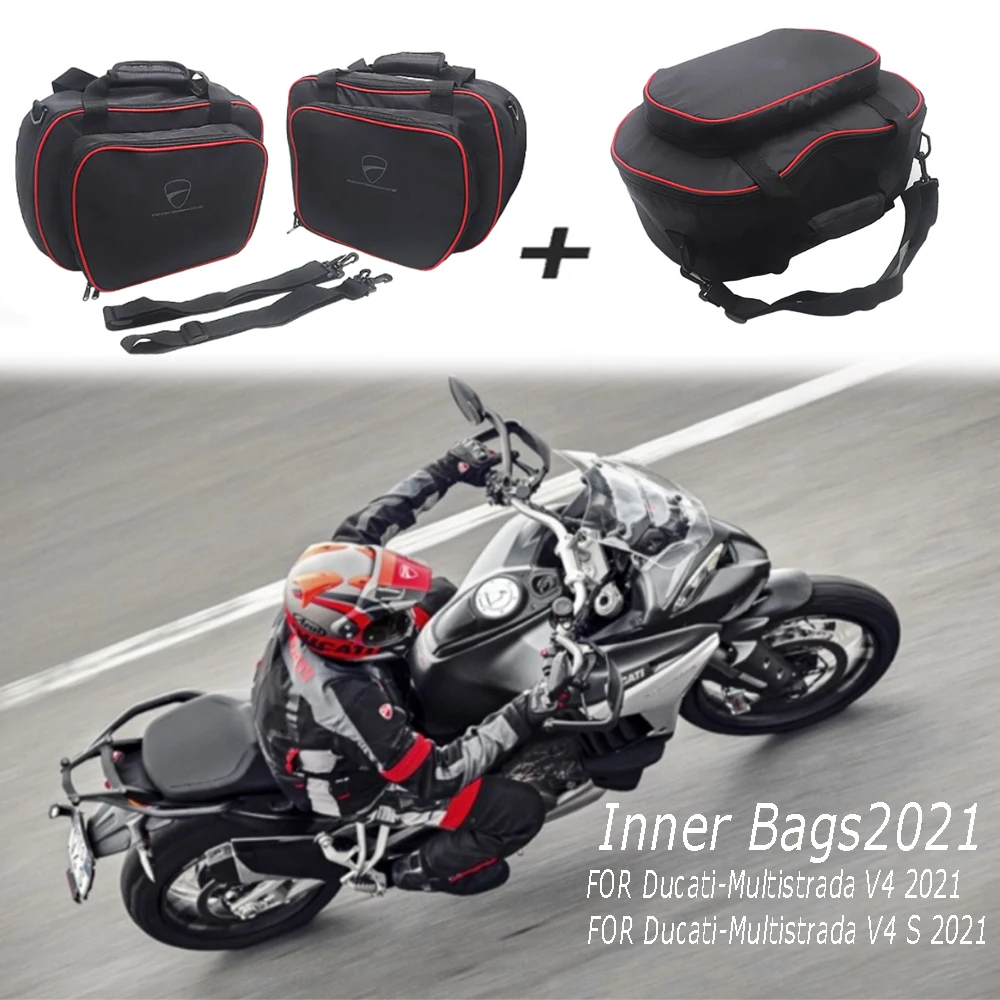 Motorcycle Accessories MULTISTRADA v4FOR Ducati Multistrada V4 S 2021 Inner Bags For Plastic Side Panniers Cases