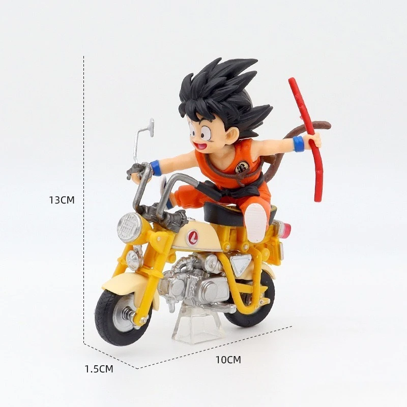 Dragon Ball Lustige Radfahren Wukong Schildkröte Unsterblich Handgemachte Trendy Puppe Blind Box Puppe Desktop Auto Montiert Ornament Heißer Verkauf