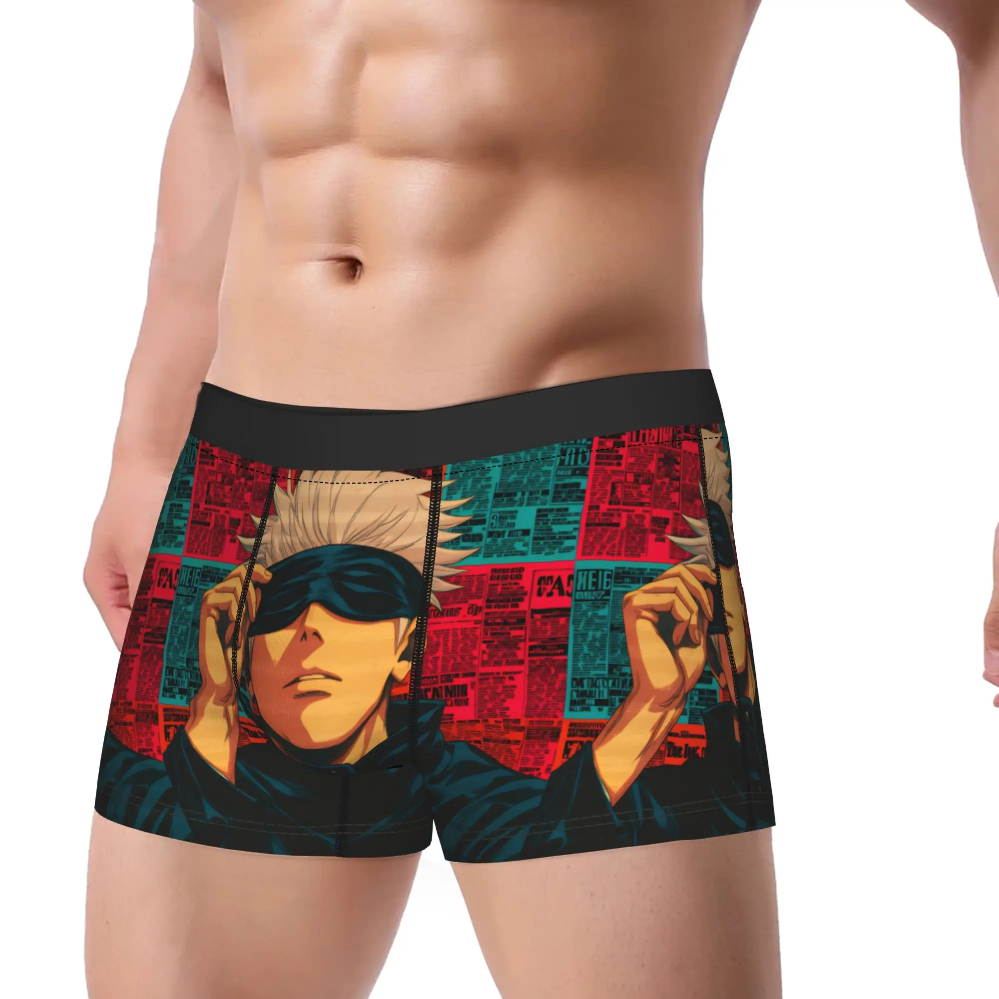 

Нижнее белье Satoru Gojo Jujutsus, мужские шорты, классические боксеры, качественный дизайн, трусы больших размеров