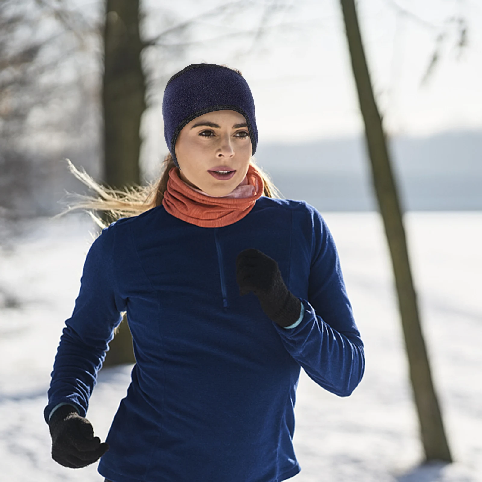 

Windproof Headband Polar Fleece Ear Cover Warm Protection Winter Sports Lightweight Comfortable Unisex Design Sledding