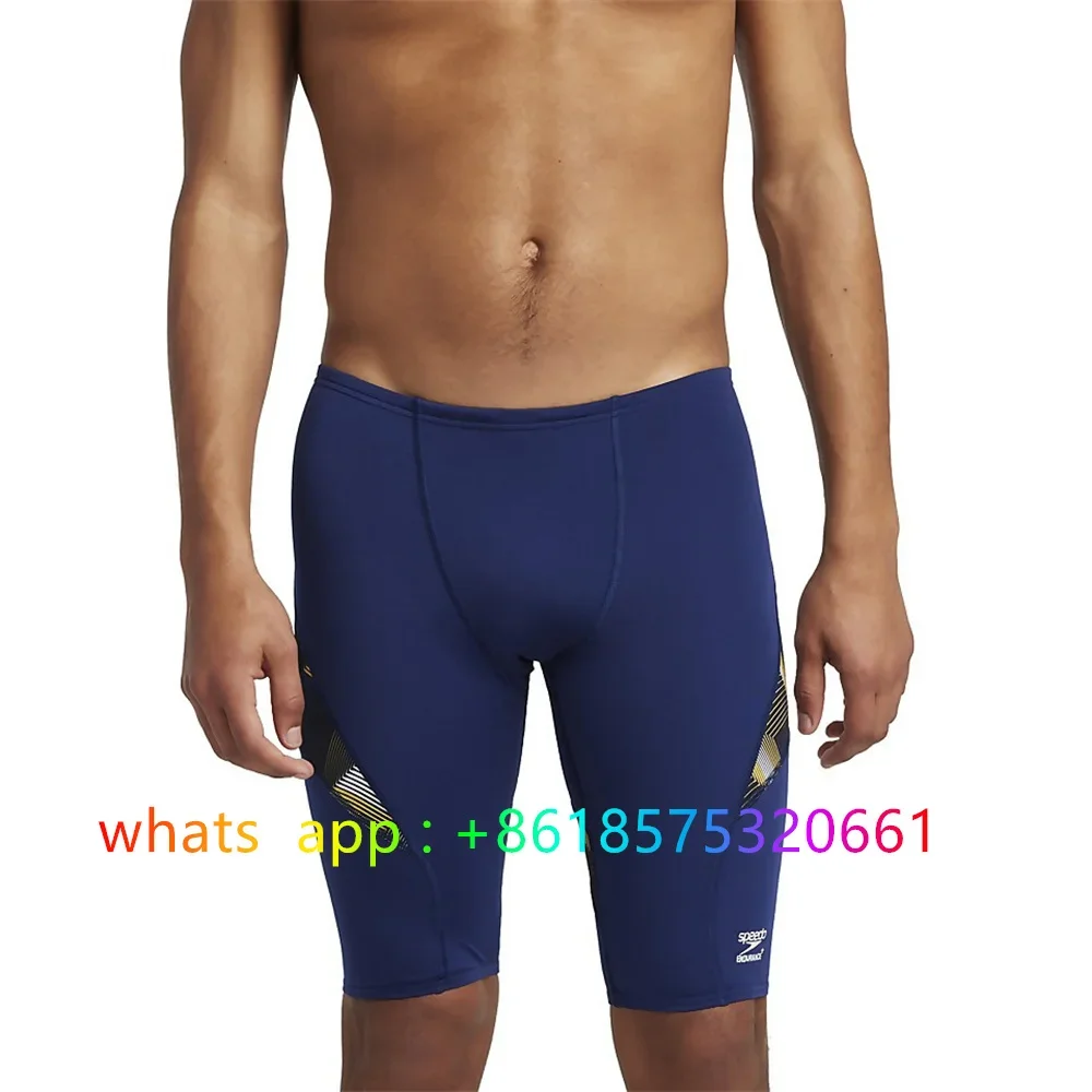 2026Men's Printed Jammers Swimsuit Swim Shorts Athletic Training Professional Swim Trunk GYM Quick-Drying Swimming Jammer Trunks