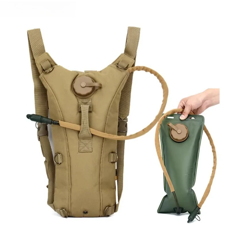 

Black Hunting Accessories Trekking System 2.5L Molle Water Bladder Hydration Backpack Bag
