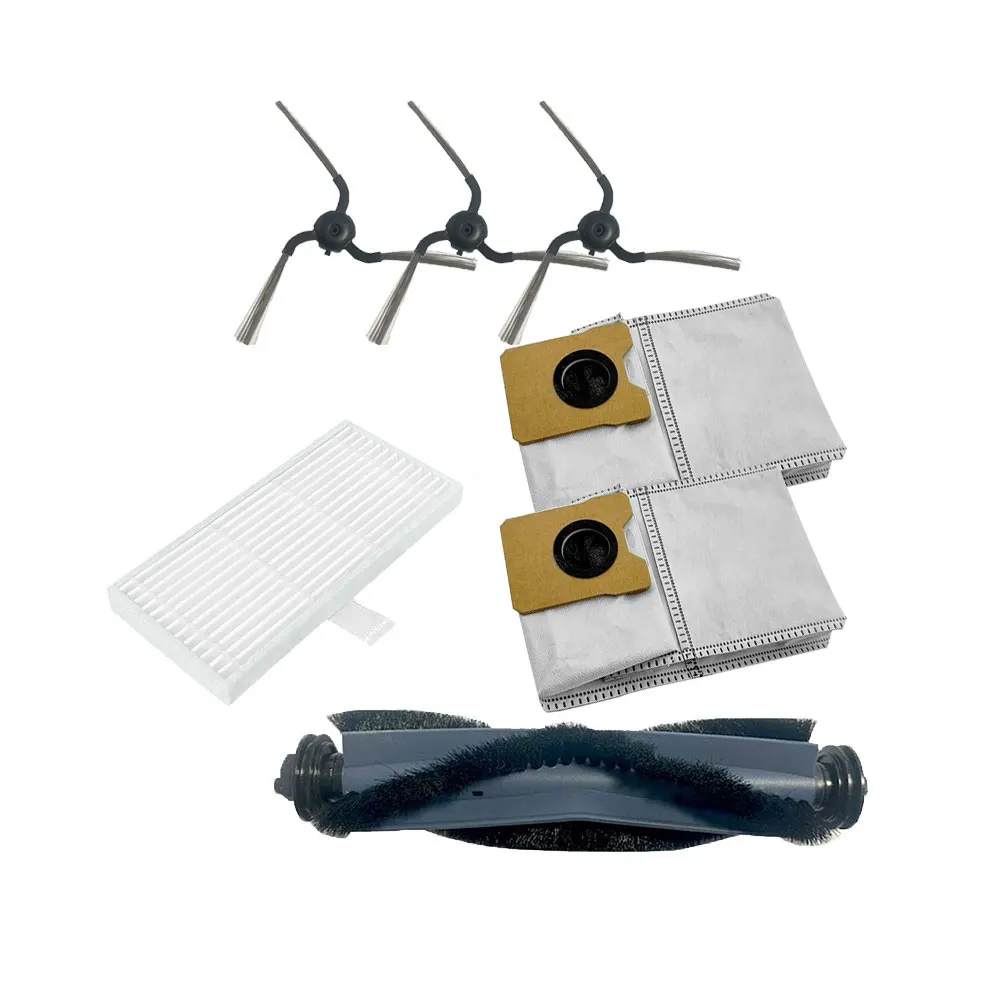 7 Piece For Eufy C10 Vacuum Cleaner Kit 1 Main Brush 3 Side Brushes 2 Dust Bags 1 Filter For Regular Maintenance