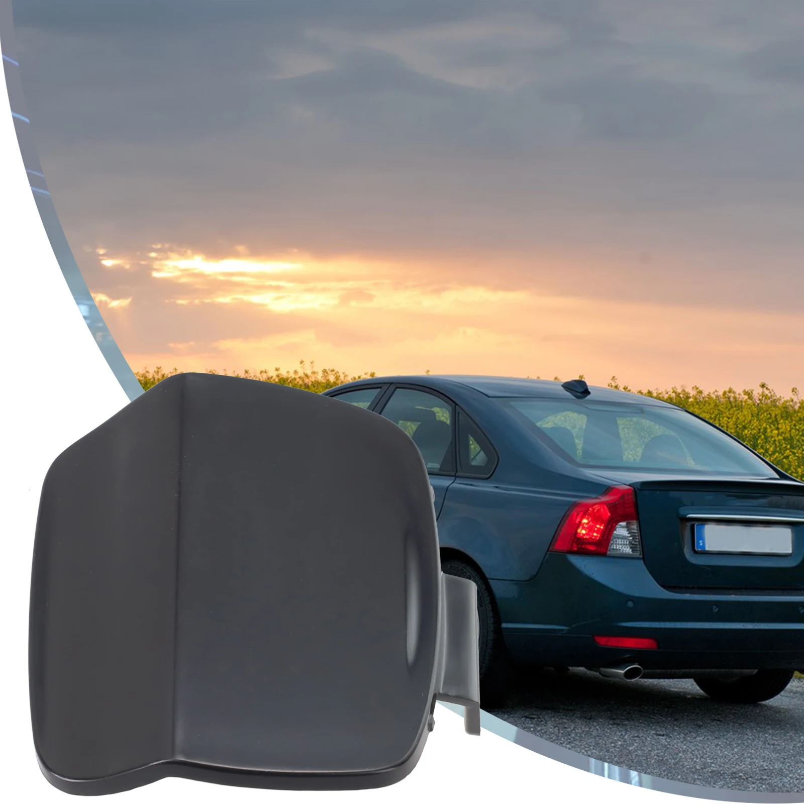 Replace Your Old Worn Out Rear Bumper Tow Hook Cover Cap with This High Quality Replacement for Volvo S40 2008 2012