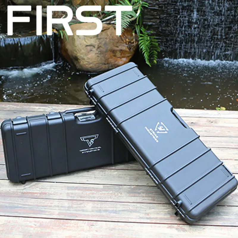 

Tactical Weapon Special 93*38*14cm Outdoor Dust-proof Sealing Box PP Long Toolbox Wear-resistant Hard Case with Sponge Inside