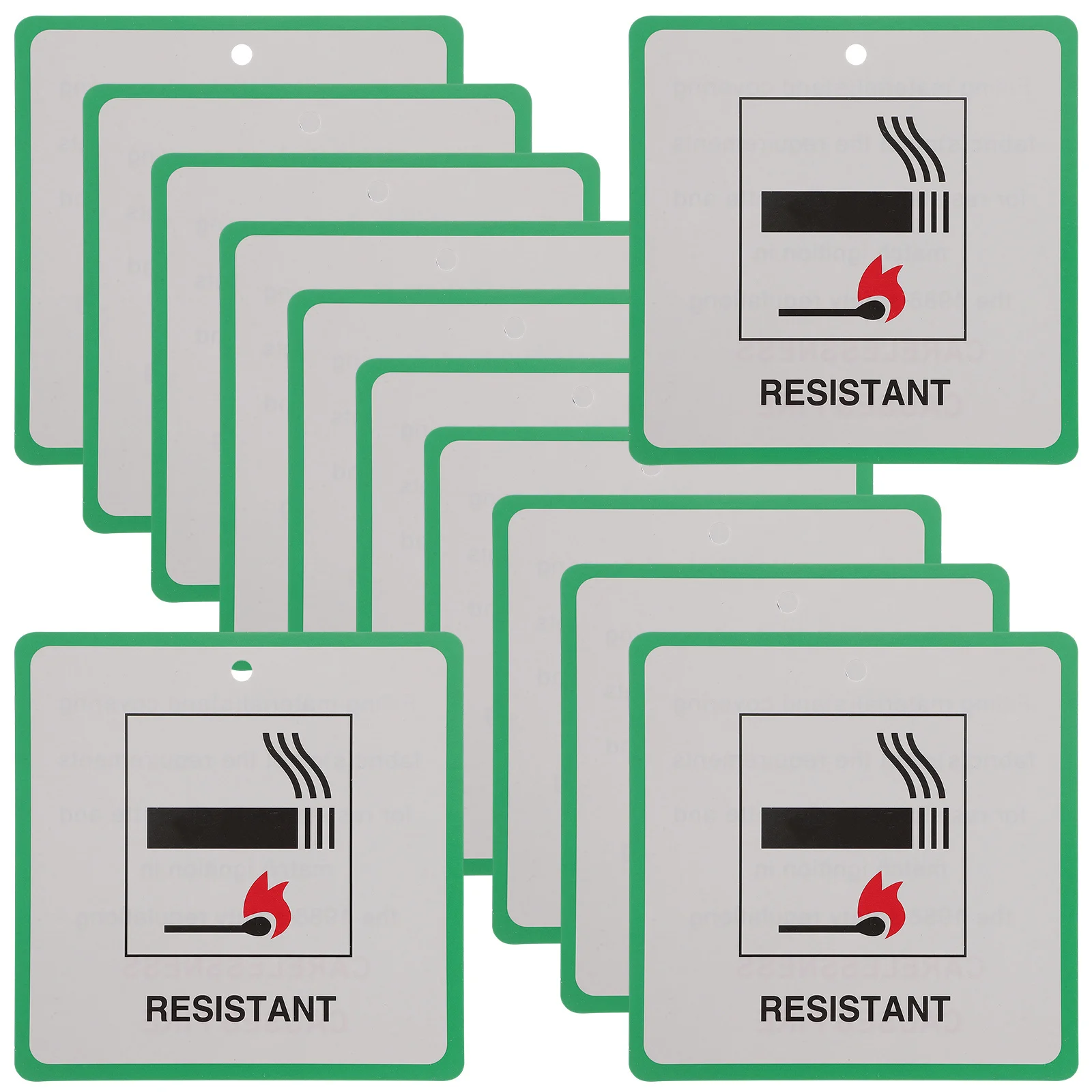 50pcs Durable Coated Paper Warning Signs Fire Warning Labels for Furniture Chairs Fire Safety Labels For Furniture Seats DL7