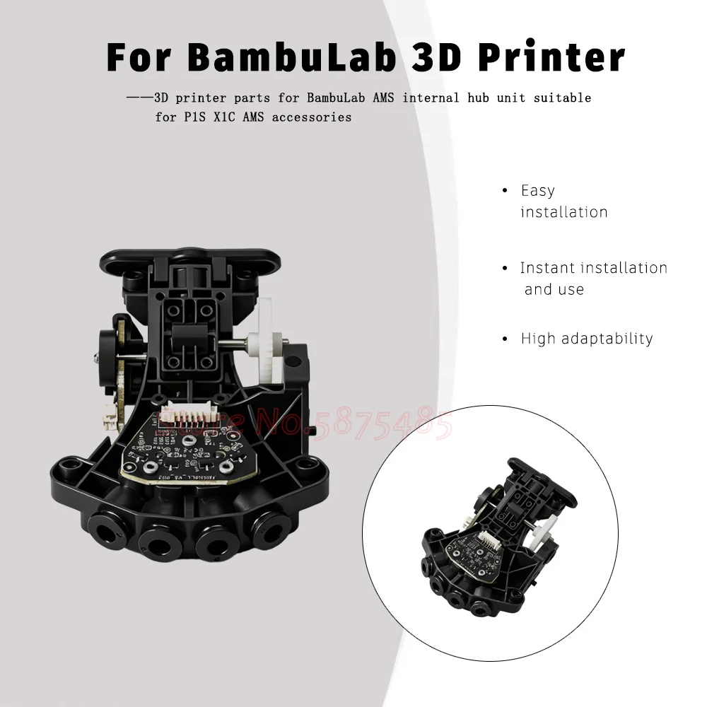 3D Printer Parts For BambuLab AMS Internal Hub Unit Suitable For P1S X1C AMS Accessories