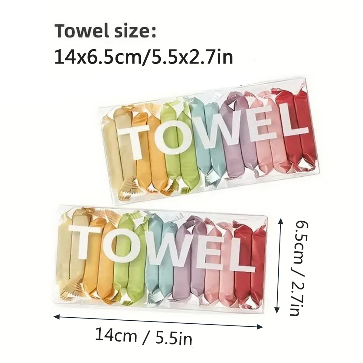 Thickened Cotton Portable Compressed Towel Disposable Face Towel in Independent Box for Travel Cleansing