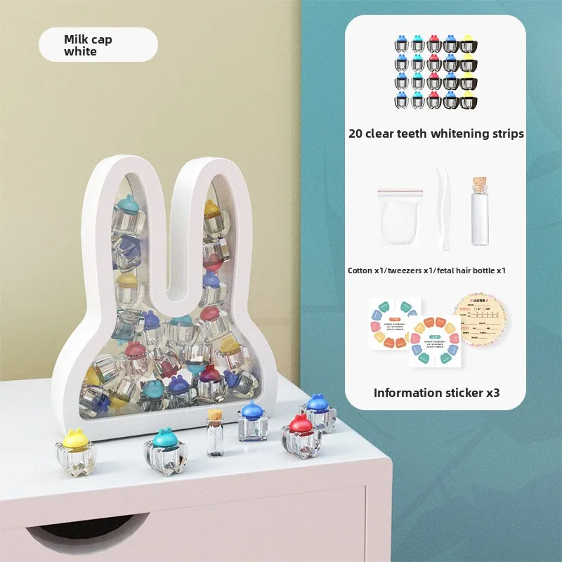 Cartoon Bear Rabbit Teeth Storage Box Tooth Fairy Collecting Case Kids Growth Memory Keepsake Gift For Boys Girls