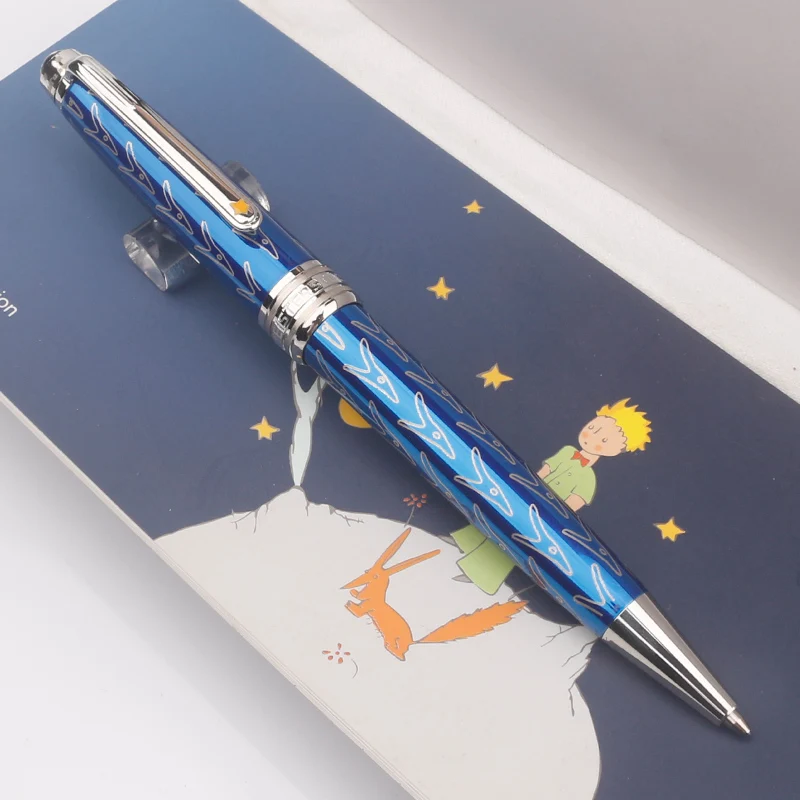 Special Edition Little Prince 163 MB Ballpoint Pen Dark Blue Rollerball Fountain Pen Set Writing Office Supplies with Number