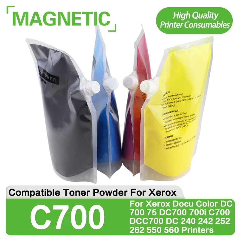 1000g/PCS C700 700i C75 J75 Color Toner Powder For Xerox Docu Color 700i C700 DCC700 DC 240 242 250 252 262 550 560 570 Printers