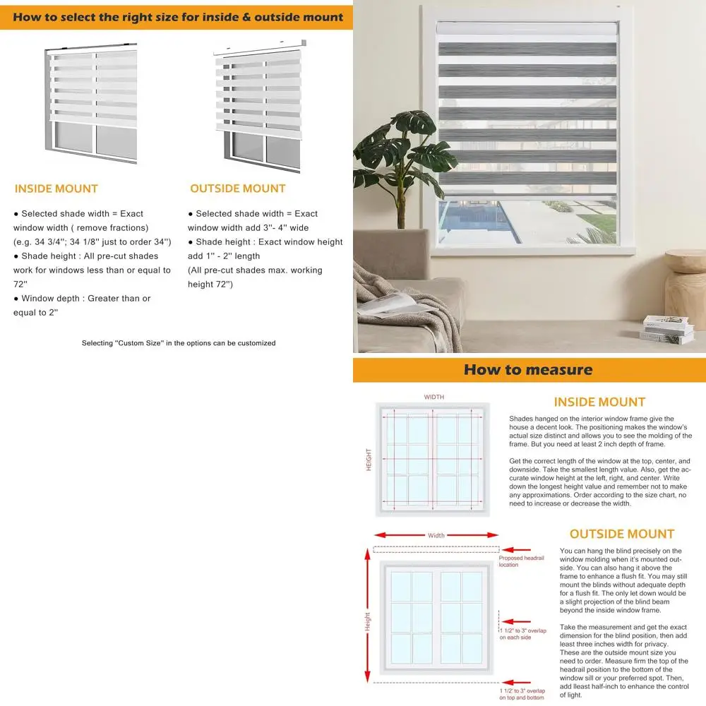 

Внутренние аккумуляторные жалюзи Zebra, двухслойная фильтрация света, серые, 26x72