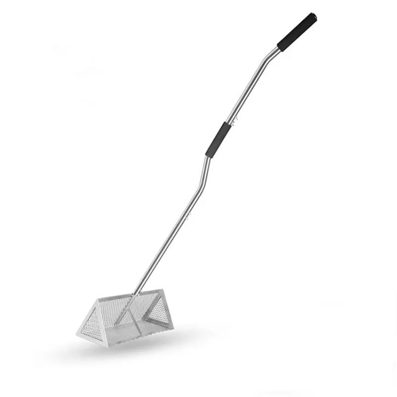 Beach Cleaning Rake, Long and Short Handle Stainless Steel Sand Flea Rake