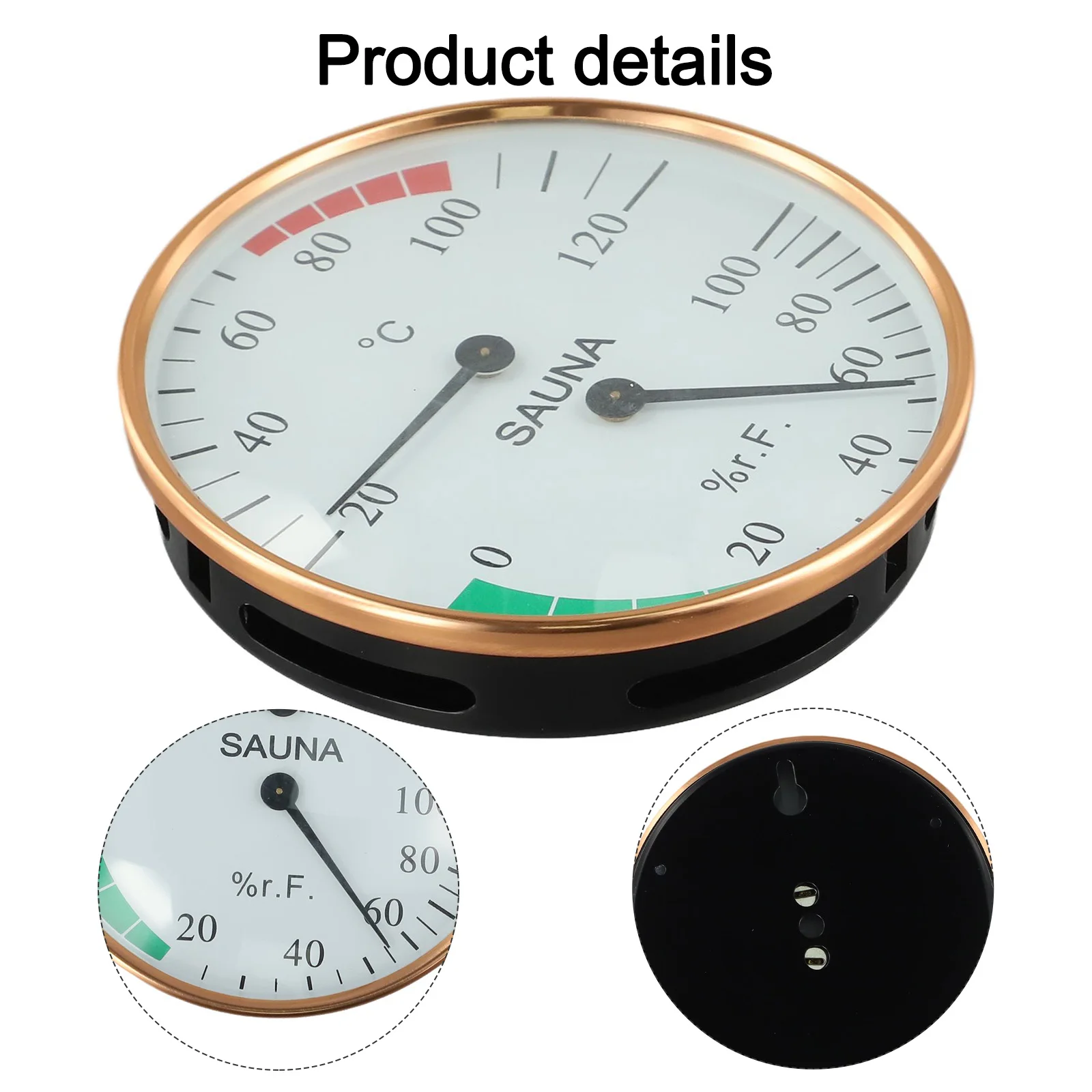 

Hot Challenge Thermometer And Humidity Meter Metal Outer Ring Design Temperature Measurement Range Accurate Humidity Data