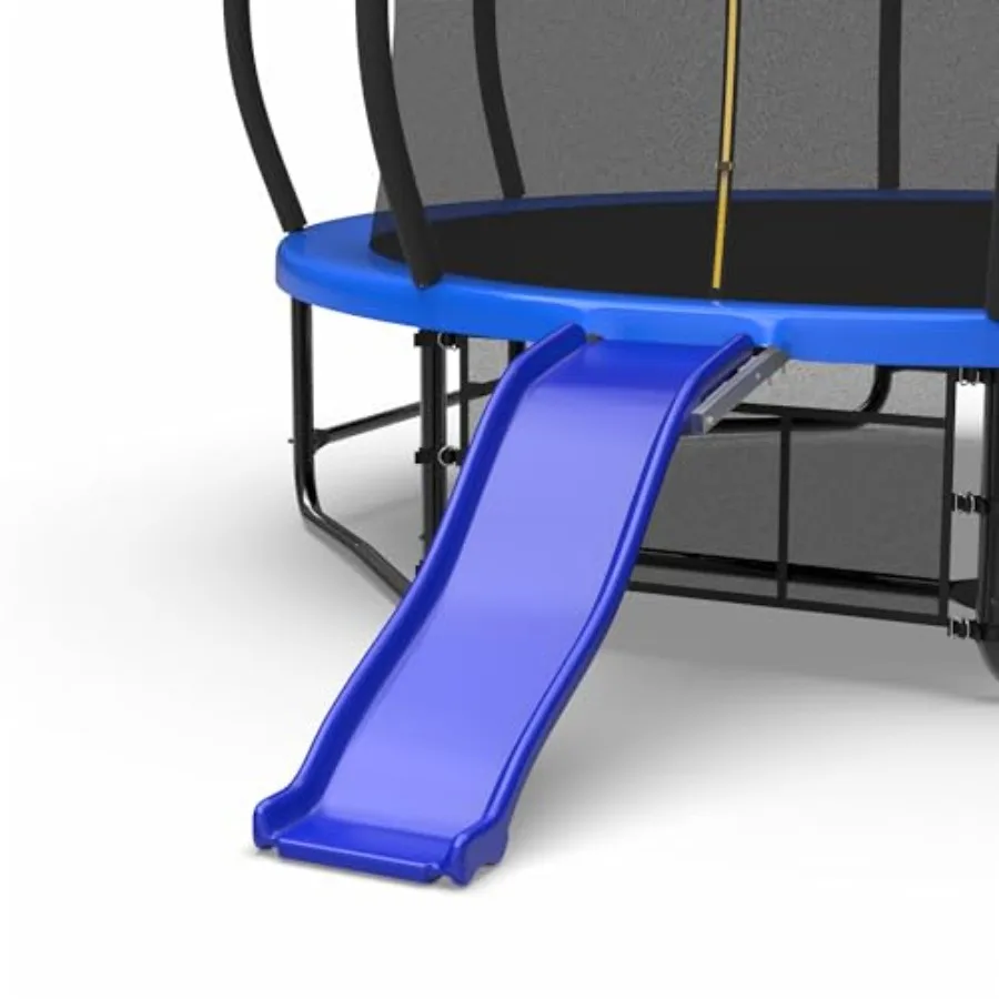 

Outdoor Trampoline Slide Blue Blue Slides Durable Polyester Fabric with Reinforced Edges for Safe Play