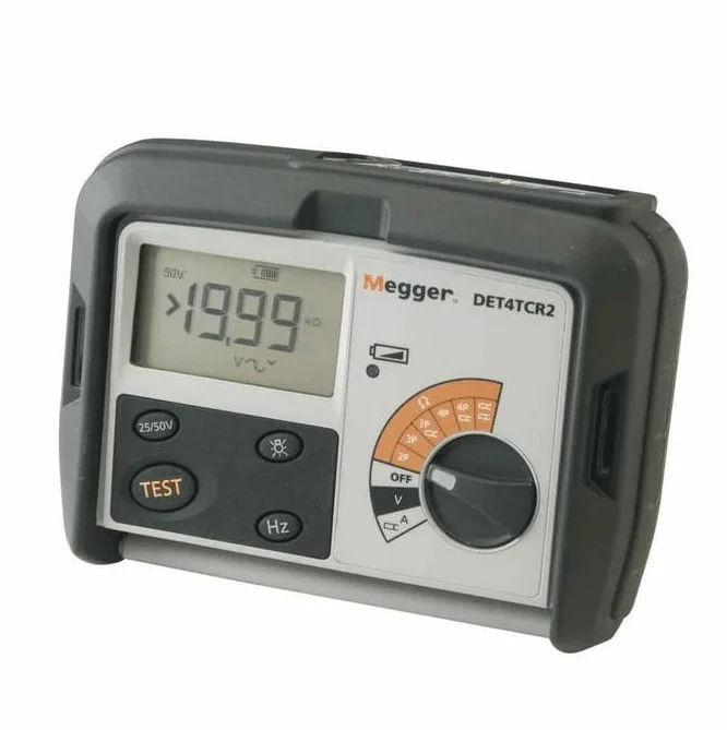 DET4TCR2 4-Terminal Digital Ground Resistance Tester with rechargeable battery