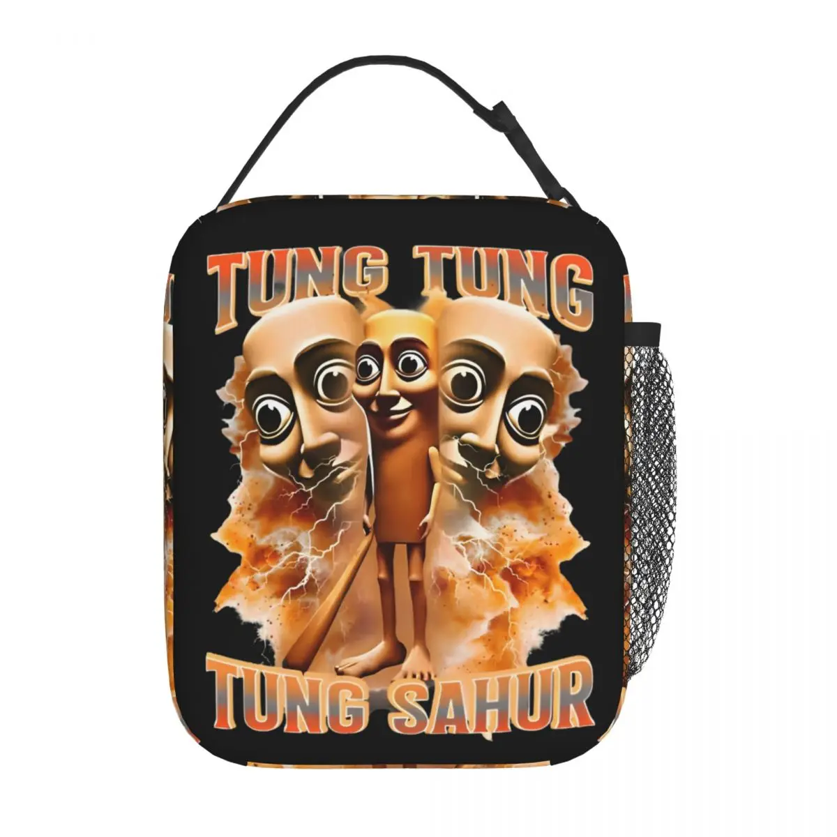 

Tung Tung Tung Sahur Insulated Lunch Bag Cooler Bag Meal Container Italian Brainrot Leakproof Lunch Box Tote Beach Picnic