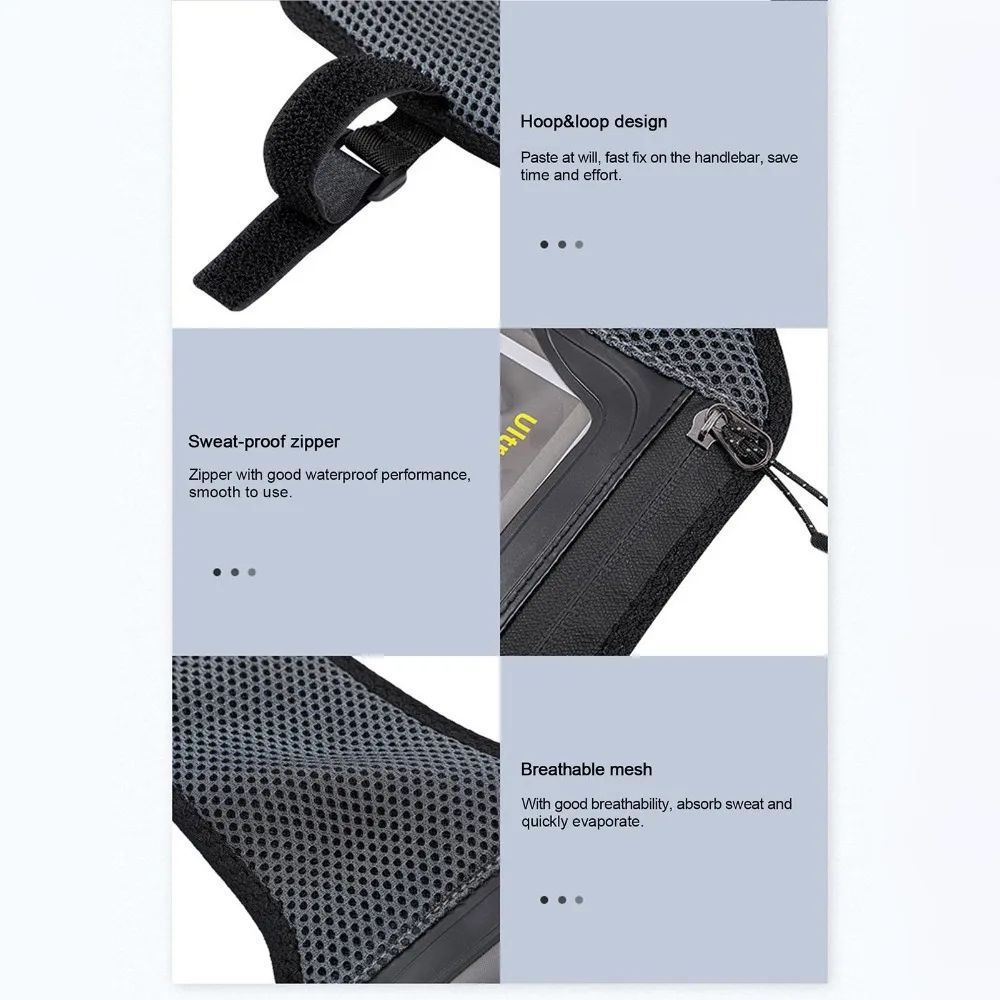 

With Phone Pouch Bike Sweat Guard Mesh Sweat Absorb Bike Frame Sweat Guard Elastic Strap Black Cycling Sweat Net Indoor Cycling