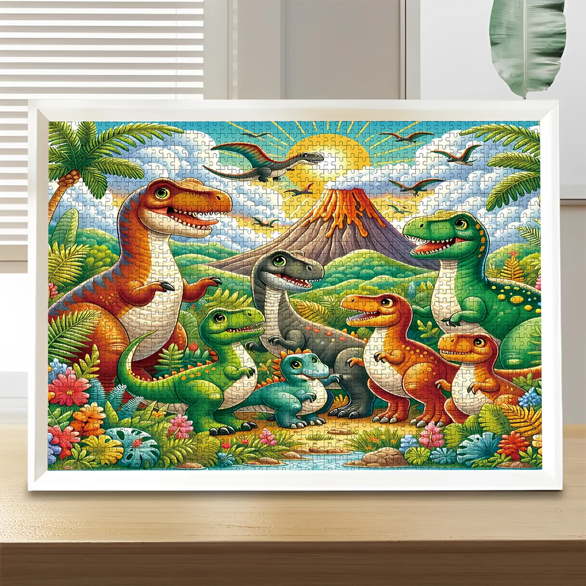 Baby Zoo Nursery - 1pc Enlightenment Cartoon Dragon Zoo Wooden