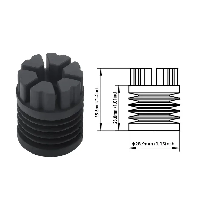 أقدام كربون مضادة للاهتزاز لـ Bambu Lab P1S Bambulab X1 وسادة قدم مطاطية مضادة للانزلاق ومقاومة للغبار متوافقة مع طباعة Bambulabs ثلاثية الأبعاد #6