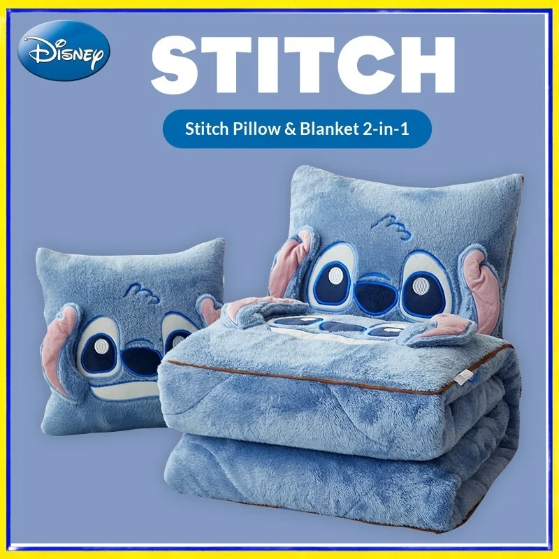 

Новое одеяло-подушка Disney 2 в 1, двустороннее, из арктического флиса, с вышивкой, в виде мультяшного поросёнка, для сна в машине, дома, для взрослых