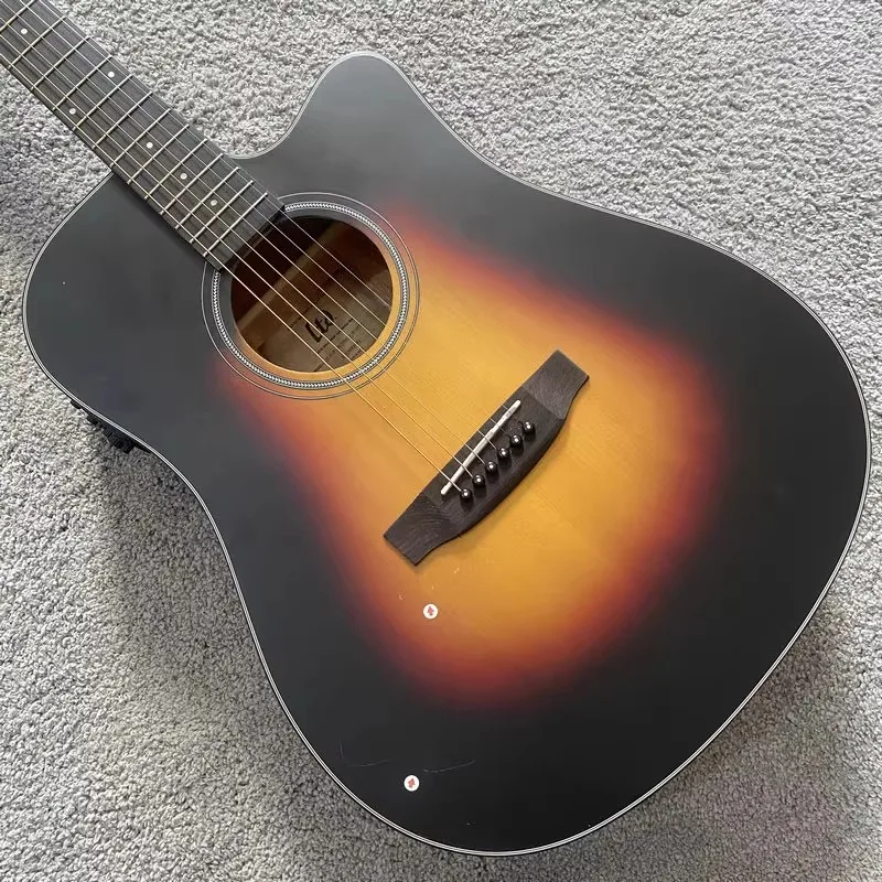 

D661 41'Sunburst Color Acoustic Guitar LTD Genuine and Original SMAPLE Order Electric&Acoustic Plywood Body for Beginner
