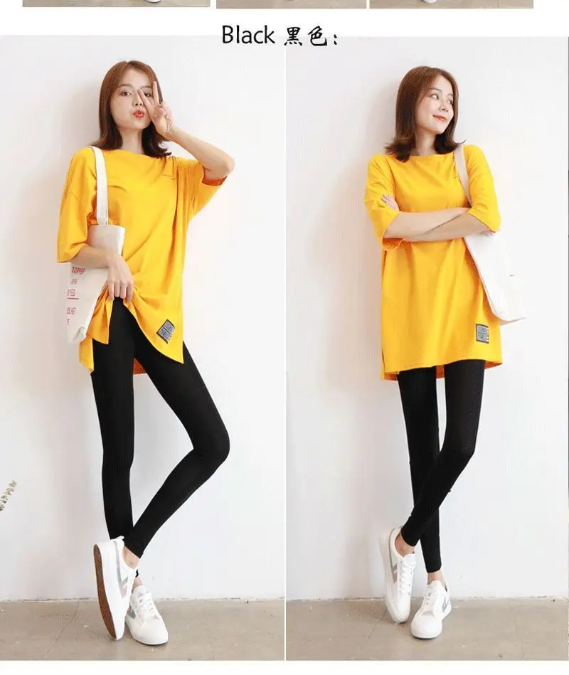 Legginsy Jesienne Damskie Szybkoschnące Błyszczące Pluszowe Przytulne Biurowe Damskie Rajstopy Jednolite Koreańskie Zimowe Elastyczne Dziewczęce Cyklistyczne Siedem-Stópki