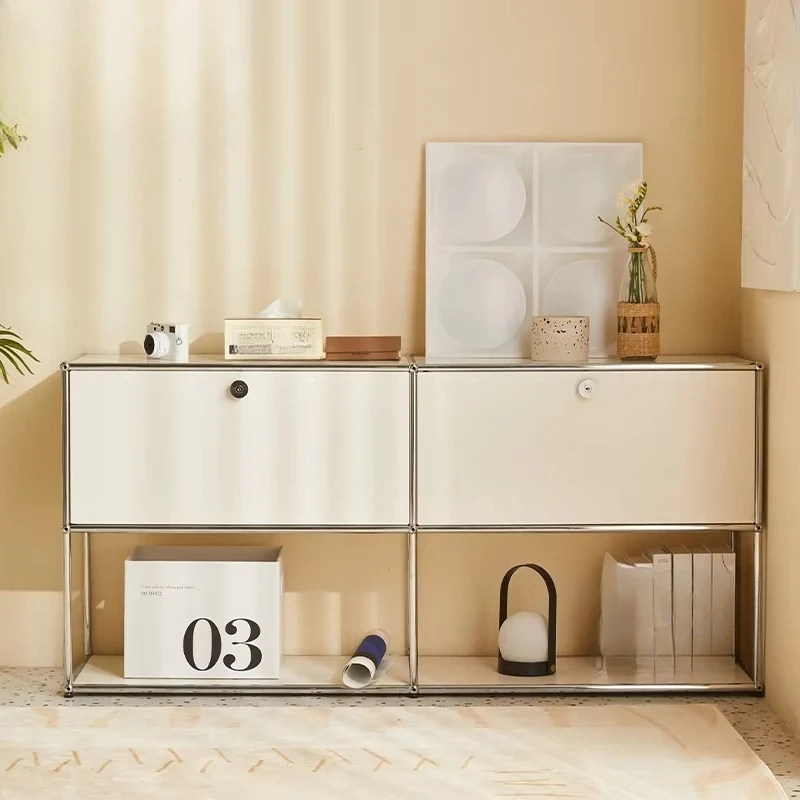 Modular combination sideboard, stainless steel storage sideboard, storage TV cabinet