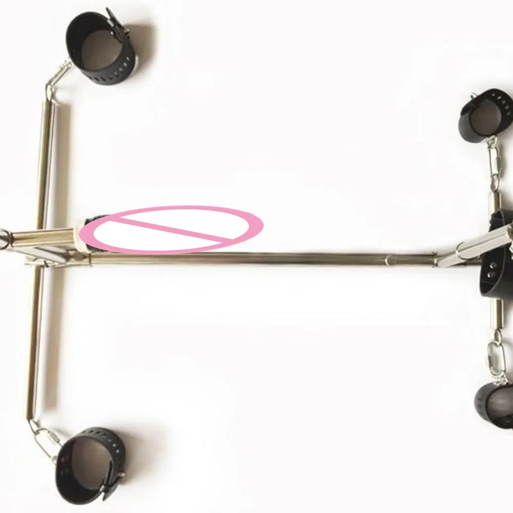 Steel Sex Furniture Bdsm Handcuffs Collar Sex Toys For Men Women Restraints Kneeling Frame Adult Games Training Bondage