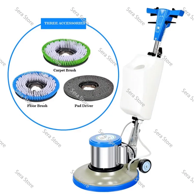 17 Inch Handheld Industrial Electric Washer Polishing Machine Butterfly Floor Cleaner Concrete Marble Plastic Motor Core BF522