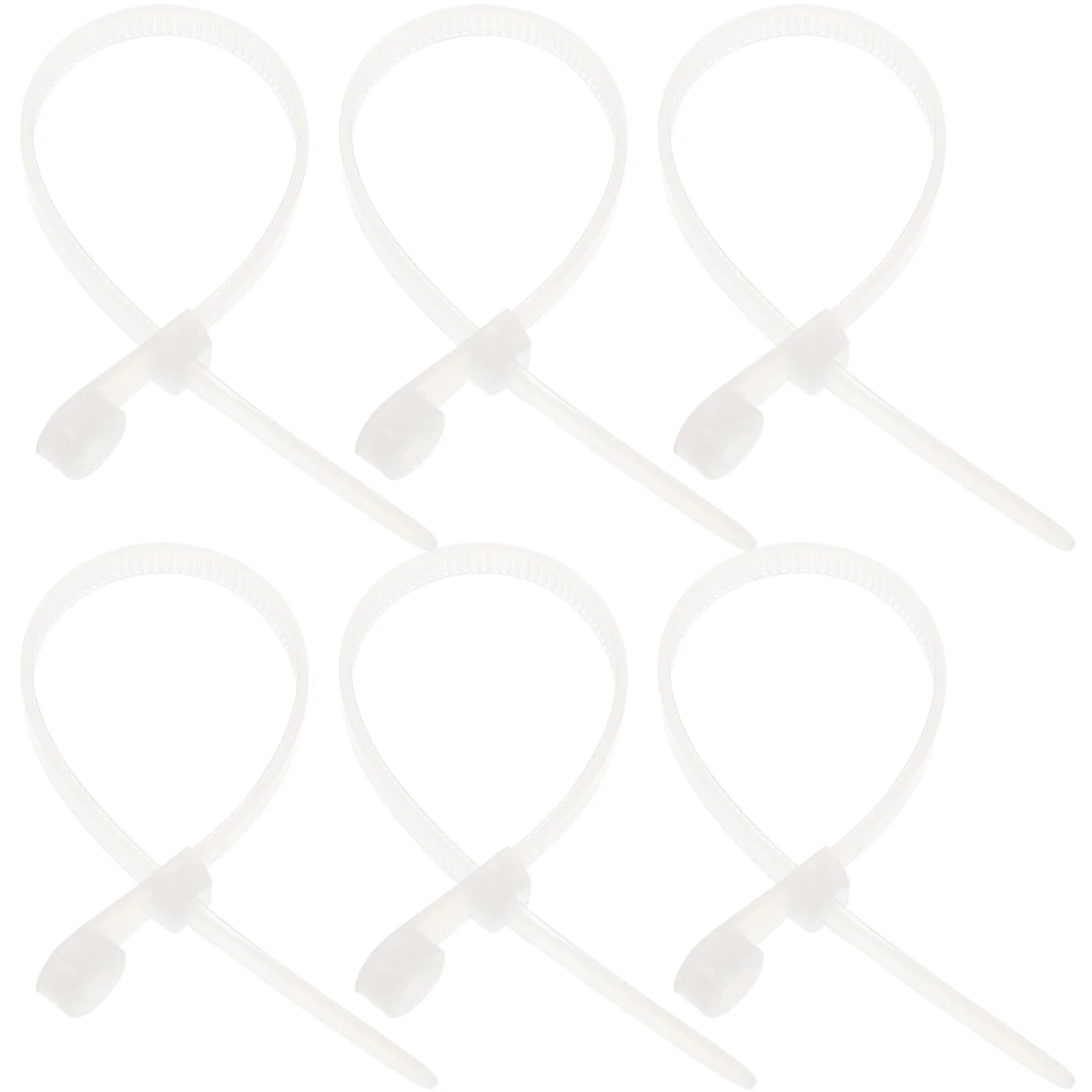 

100 Pcs Double Hole Round Head Cable Ties Heavy Duty Nylon Zip Ties for Binding Wire Harness Construction Ship