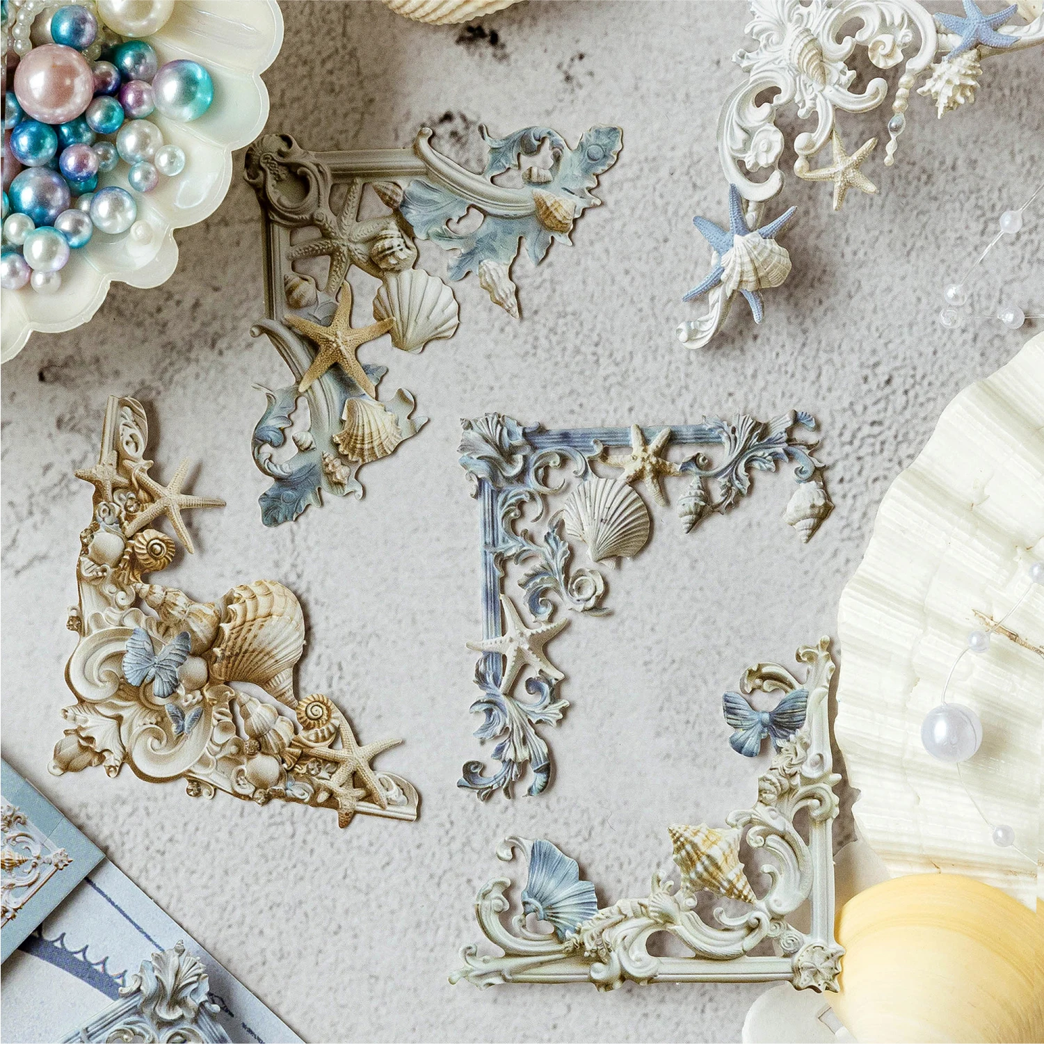 20pcs/bag Vintage Hollow relief corner stickers pack Decorative Scrapbooking DIY Diary Album hand made junk journal supplies
