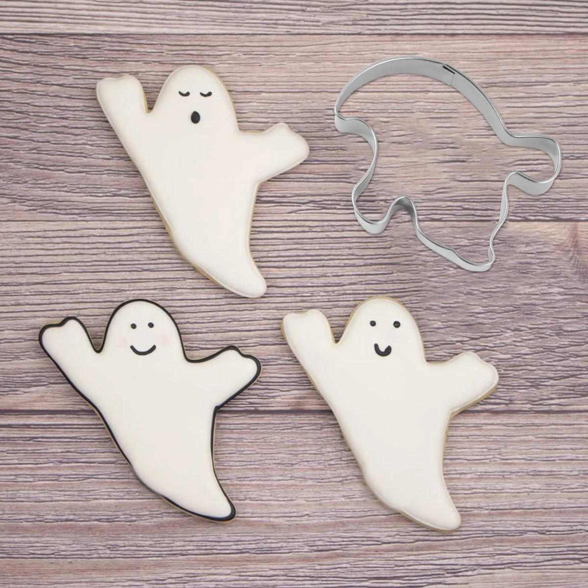 

10Pcs Cookie Making Molds Stainless Steel Non-Rust Thickened Baking Accessories for Cake Chocolate Fondant Cookie Mold