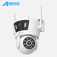 ANRAN 2K Surveillance Wifi Camera Outdoor Wireless PTZ Security IP Camera Motion Detection HD Color Night Vision Two Way Audio