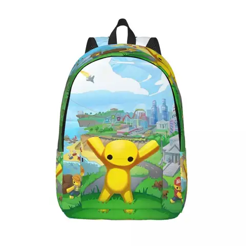 Wobbly Life Online Oyun Sırt Çantası Erkekler Kadınlar için Moda Lise Yürüyüş Seyahat Sırt Çantası Kolej Omuz Çantası Hafif