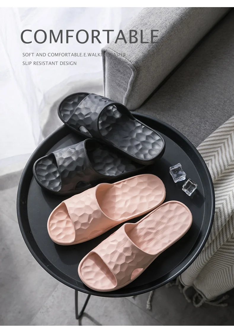 

New Summer Water Cube Slippers Non Slip Couple Indoor Bathroom Shoes Lightweight Durable for Men Women