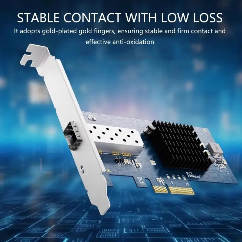 4x7e PCIe 4x 10Gbps Ethernet Card Single SFPS -poort voor database virtualisatie -applicaties